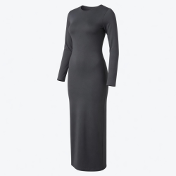 Long Sleeve Bodycon Jersey Maxi Dress