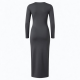 Long Sleeve Bodycon Jersey Maxi Dress