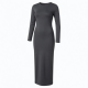 Long Sleeve Bodycon Jersey Maxi Dress