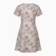 V-Neck Short Sleeve Floral Dress