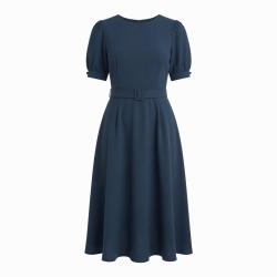 Navy Midi Dress
