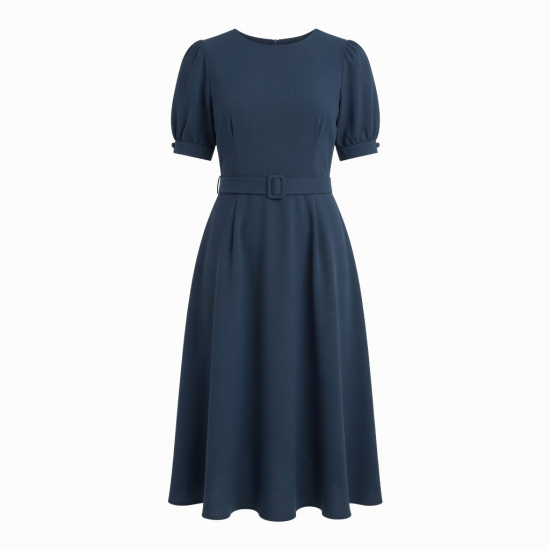 Navy Midi Dress