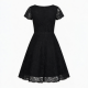 Black Floral Lace Dress