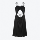 Black Open Back Dress