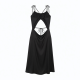 Black Open Back Dress