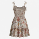 Floral Boho Beach Party Mini Dress