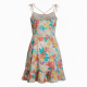 Spaghetti Strap Floral Tropical Summer Dress