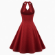 Halter Polka Dot Vintage Retro Dress
