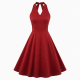 Halter Polka Dot Vintage Retro Dress