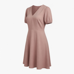 V-Neck Women's Dress