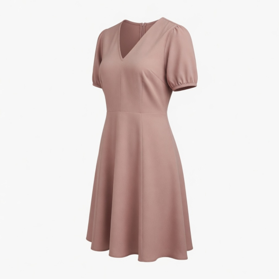 V-Neck Women's Dress