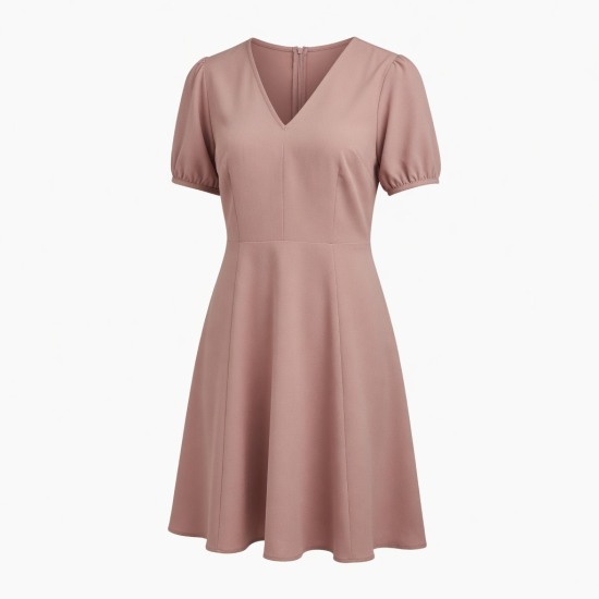 V-Neck Women's Dress