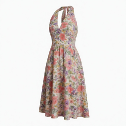 Halter Floral Dress