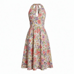 Halter Floral Dress