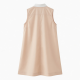 Collared Sleeveless Pockets Summer Dress