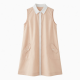 Collared Sleeveless Pockets Summer Dress