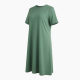 Green Jersey Cotton Midi Dress