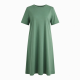 Green Jersey Cotton Midi Dress