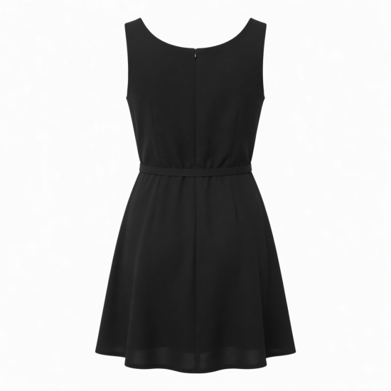 Black Sleeveless Mini Dress