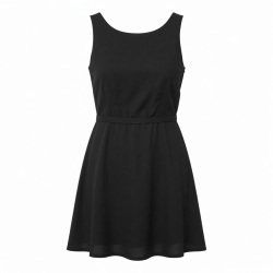 Black Sleeveless Mini Dress
