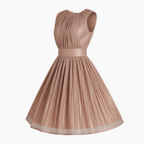 Pleated Party Dress