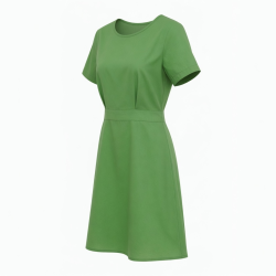 Green Short Sleeve Dress