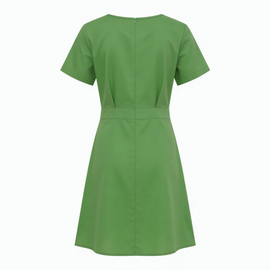 Green Short Sleeve Dress