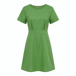 Green Short Sleeve Dress
