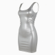 Silver Bodycon Party Mini Dress