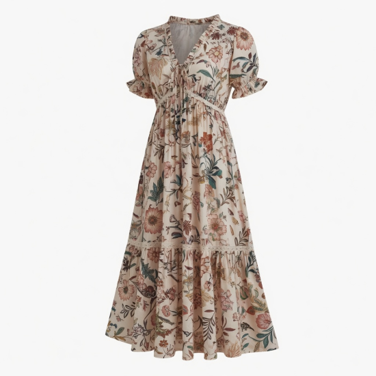 Floral Boho Beach Summer Dress