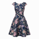 Fitted Floral Party Dress