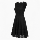Black Sleeveless Lace Summer Dress