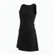 Black Sleeveless Pockets Dress