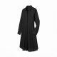 Black Collared Long Sleeve Summer Dress