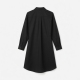 Black Collared Long Sleeve Summer Dress