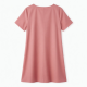Pink V-Neck Short Sleeve Summer Dress