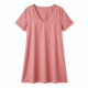 Pink V-Neck Short Sleeve Summer Dress