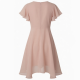 V-Neck Chiffon Dress