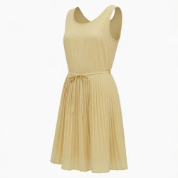 Sleeveless Pleated Summer Dress