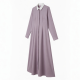 Collared Long Sleeve Maxi Dress