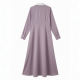 Collared Long Sleeve Maxi Dress