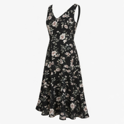 Black Floral Dress