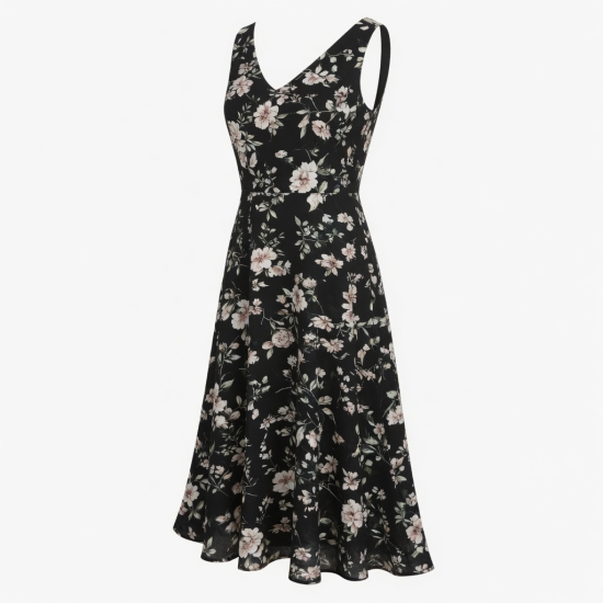 Black Floral Dress