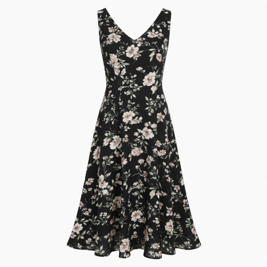 Black Floral Dress