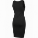 Black Sleeveless Bodycon Dress