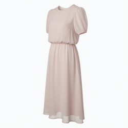 Short Sleeve Chiffon Dress