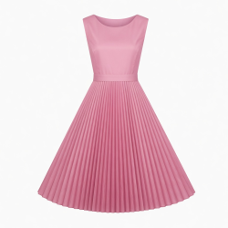 Pink Pleated Dress