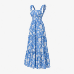 Blue Floral Maxi Dress