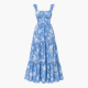 Blue Floral Maxi Dress