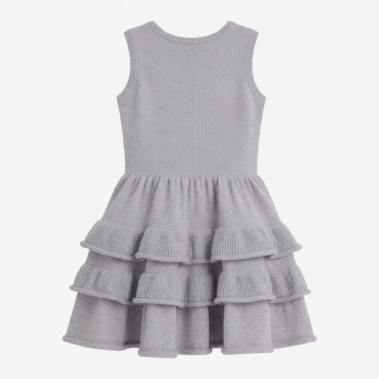 Sleeveless Ruffled Knit Dress